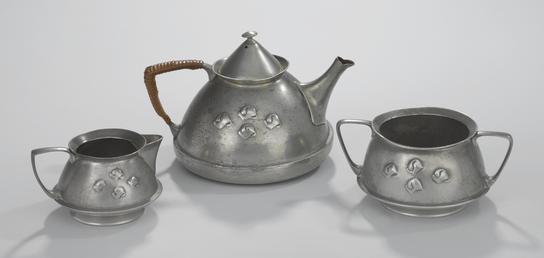 Liberty Tudric tea service designed by Archibald Knox