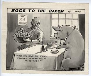 Eggs to the Bacon