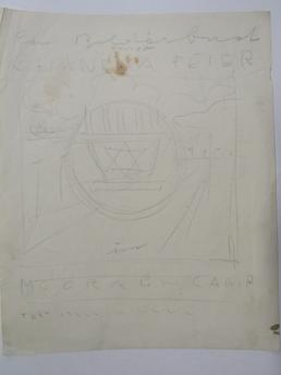 Untitled sketch made at Mooragh Internment Camp