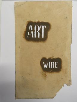 Stencil for Art Behind the Wire poster
