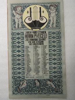 First World War internee poster, certificate