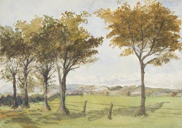 Manx Landscape with trees