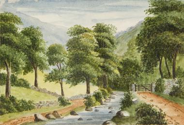 Manx Landscape with river