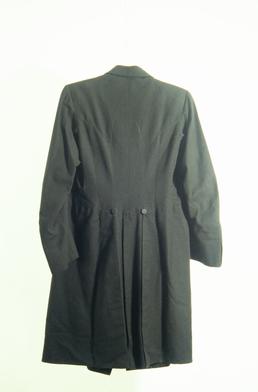 Black serge overcoat