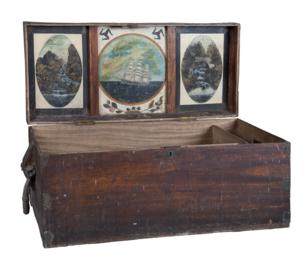 Sailor's sea chest belonging to Philip H. Caine…