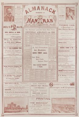 Almanac presented by the Manxman for 1896