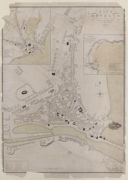 Plan of Douglas town, bay and harbour with…