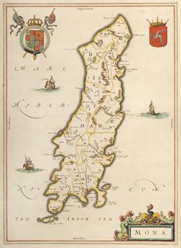 Blaue's map of the Isle of Man, 'Mona'