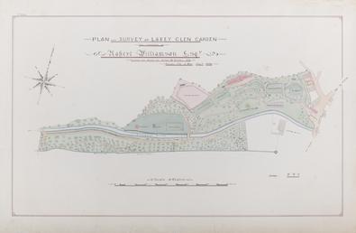 Plan and survey of Laxey Glen Garden the…