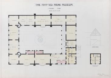 Ground floor plan of the proposed Manx Museum