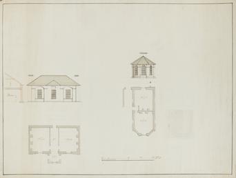 Court House, Isle of Man, plans and elevations.