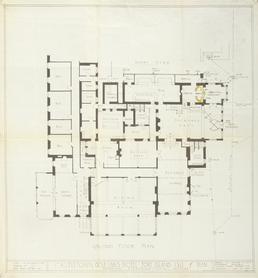 Plan of proposed alterations to cocktail lounge, Castletown…