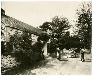 Miss Kneale's thatched cottage, Sulby Glen