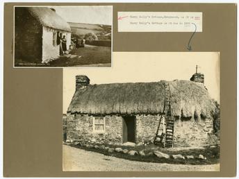 Cregneash Two images of Harry Kelly's cottage mounted…