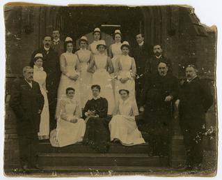 Doctors and nurses of Noble's hospital, Douglas