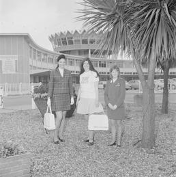 Tourism workers at the Sea Terminal