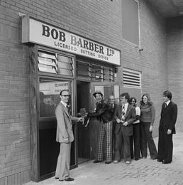 Opening of betting office, Chester Street, Douglas