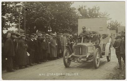 L.R. Squire at the start, 1907 Tourist Trophy…