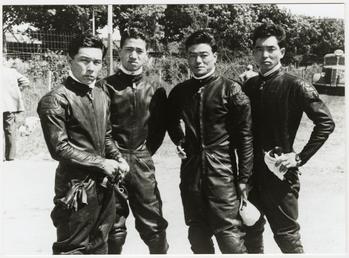 1959 Honda team, Tanaka, G. Suzuki, Taniguchi and…