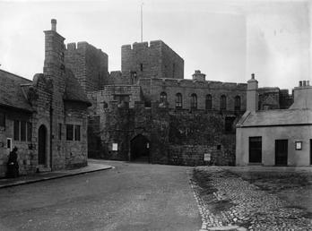 Castle Rushen with Castletown police station and other…