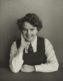 Sheila Cottier, seated in Ramsey Grammar School