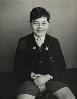 Leonard Crowe, pictured seated at Ramsey Grammar School