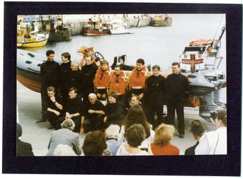 Crew and shore staff of the new lifeboat…