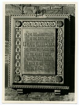 Edward Forbes commemorative tablet