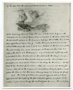 Page from Edward Forbes' journal about Norway (1833)