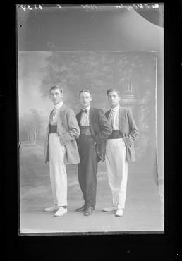 Mr F.W. Hughes and two gentlemen