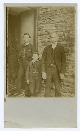 J A Mylroie, Laxey with sons John in…