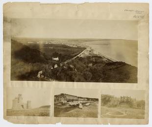Panoramic view of Ramsey bay and three smaller…