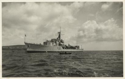 H.M.S. Termagent in Douglas Bay, 1st July 1955