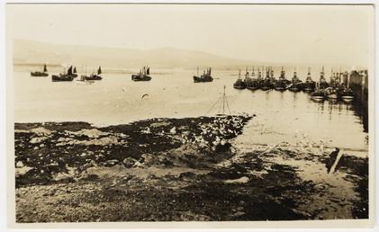 Herring drifters at Port St Mary