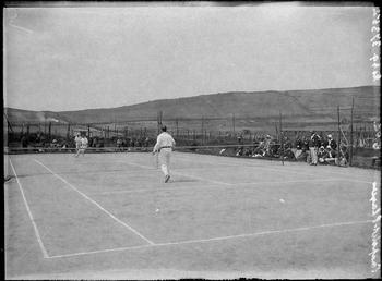 First World War Internees' Tennis Match in front…