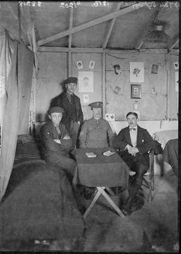 First World War Internees and Military Guard inside…