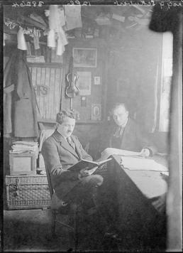 First World War internee Schubert inside an internment…