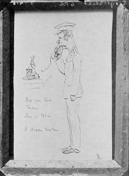 First World War Artwork, New Year's Card/ Cartoon,…