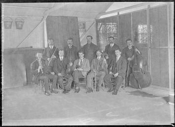 First World War Internee Orchestra inside an Internment…