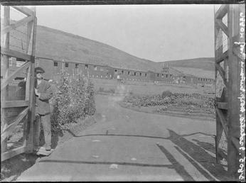 First World War Internee at Entrance Gate to…