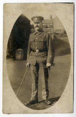 Sergeant Major Walter A. Forbes at Knockaloe camp