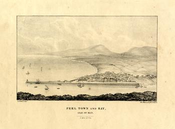 'Peel Town & Bay, Isle of Man'