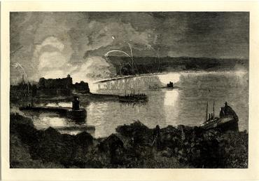 Fireworks illuminating Douglas Bay during the visit of…