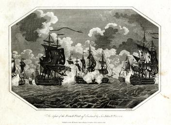 The defeat of the French Fleet off Ireland…