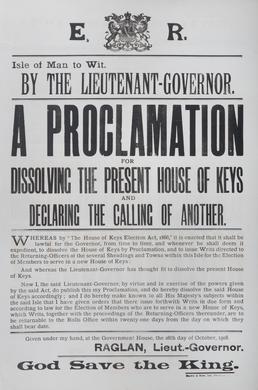 A proclamation for dissolving the present House of…