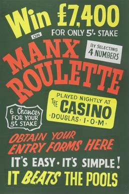 'Manx Roulette' at the Casino, Douglas