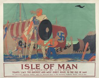 'Isle of Man.  The Landing of King Orry'