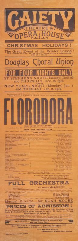Florodora' production by Douglas Choral Union, Gaiety Theatre…
