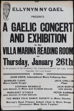'A Gaelic Concert and Exhibition'