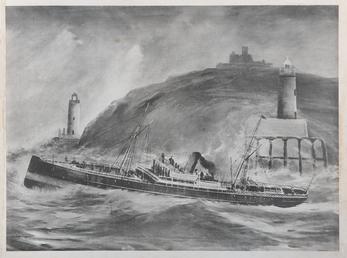 SS Ellan Vannin leaving Douglas harbour